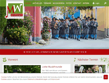 Tablet Screenshot of musikverein-weisskirchen.at